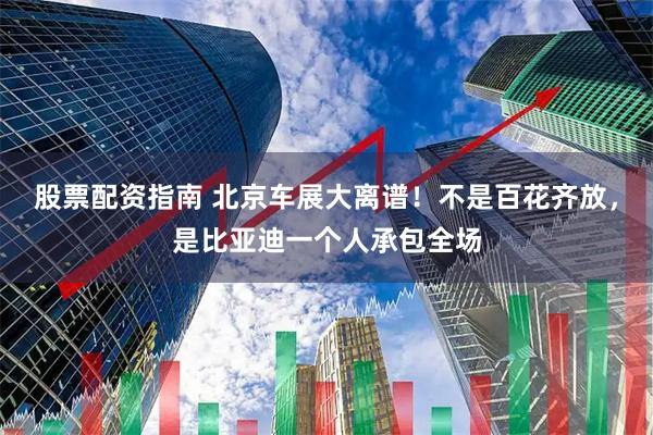 股票配资指南 北京车展大离谱！不是百花齐放，是比亚迪一个人承包全场
